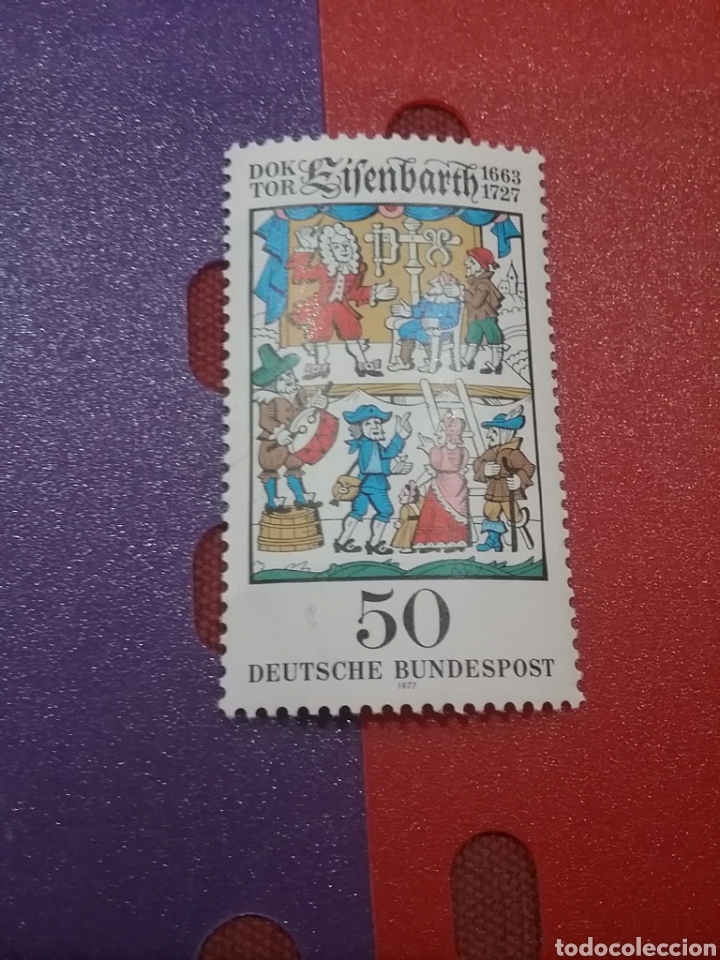 Selos: Sellos Alemania, R. Federal nuevo/1977/personajes/famosos/cirujano/instrumentos/escalera/tambor/traj