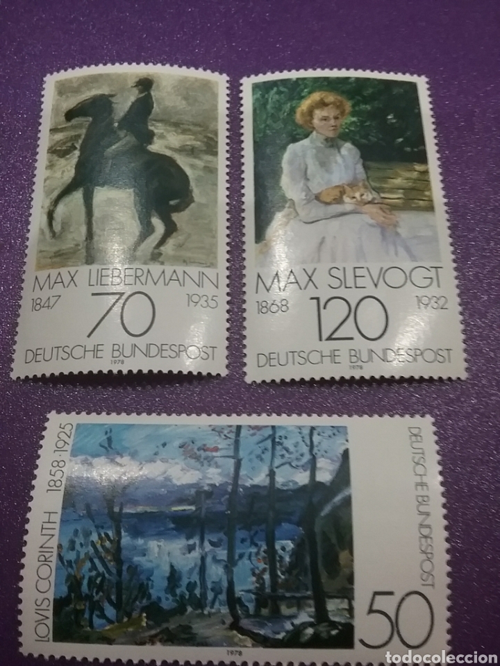 Selos: Sello Alemania R. Federal nuevo/1978/pinturas/expresionismo/cuadro/arte/artista/dama/caballo/arbol/f