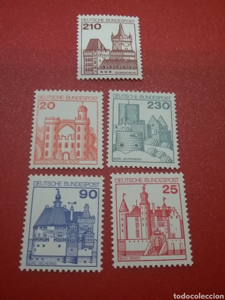 Selos: Sello Alemania R. Federal nuevo/1978/castillos/palacios/fortaleza/arte/arquitectura/historia/militar