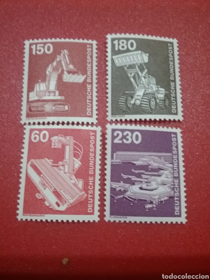 Selos: Sello Alemania R. Federal nuevo/1978/industria/tecnica/tractor/transporte/maquina/rx/aviones/aeropue
