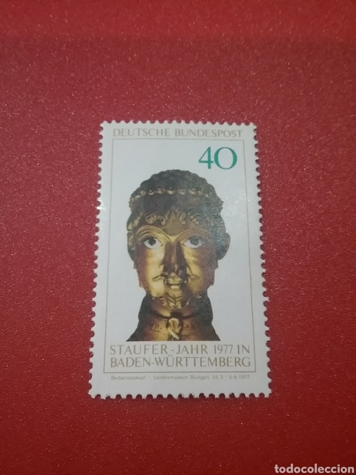 Selos: Sello Alemania R. Federal nuevo/1977/Arte/arqueologia/escultura/religuiario/Cappenberg/Federico/Barb