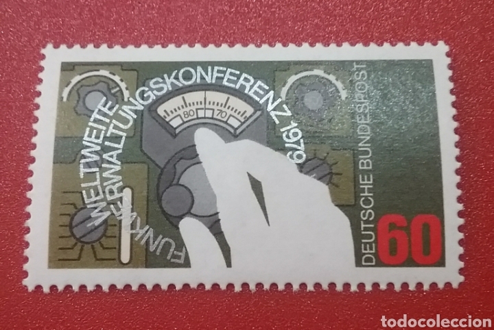 Selos: Sello Alemania R. Federal nuevo/1979/congreso/compa&ntilde;ias/emisoras/radios/arte/antiguedad/comunicacion