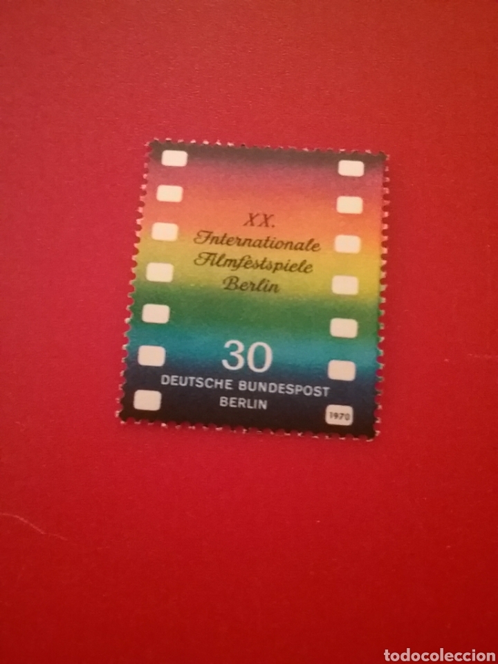 Stamps: Sello Alemania, Berlin nuevos/1970/XX/festival/cine/internacional/colores/emblema/film/logotipo/arte