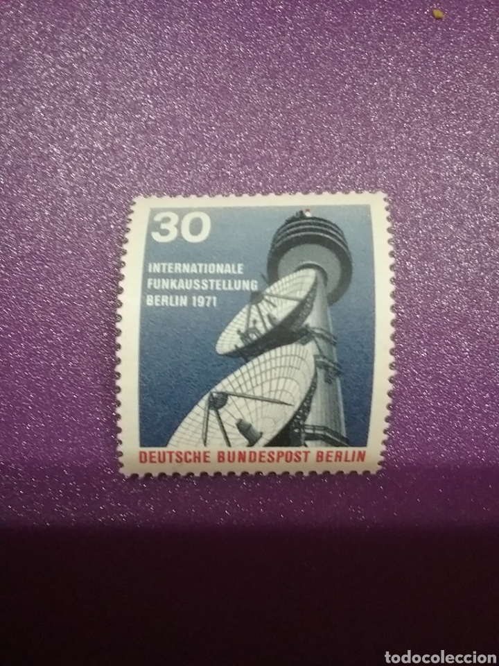 Timbres: Sello Alemania, Berlin nueva/1971/exp/intern/radio/television/comunicaciones/arquitectura/torre/ante