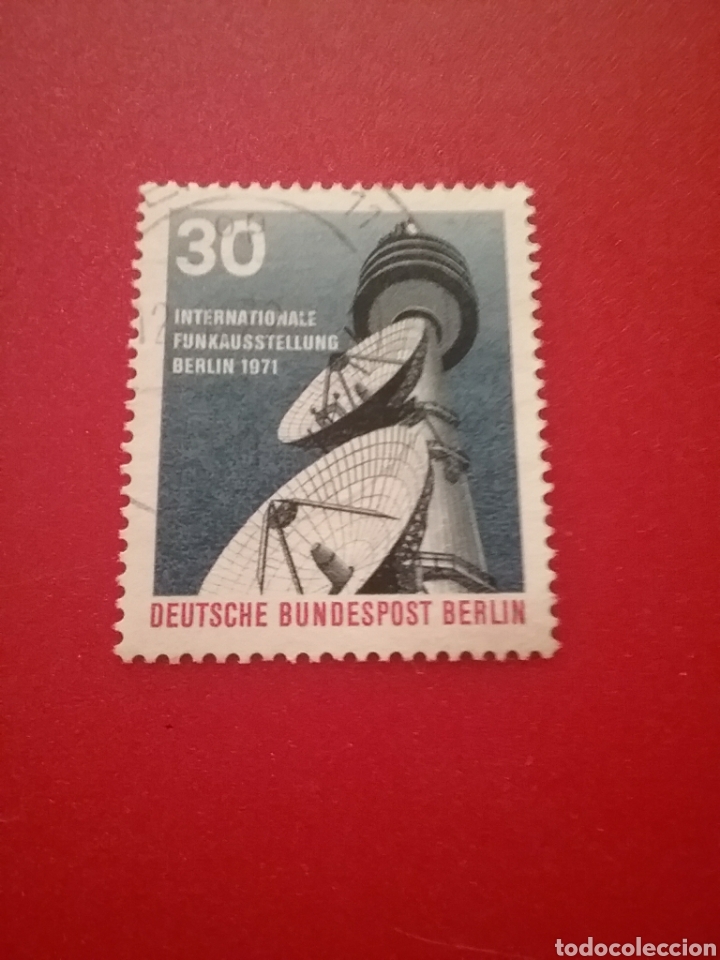 Timbres: Sello Alemania, Berlin mtdos/1971/exp/intern/radio/television/comunicaciones/arquitectura/torre/ante