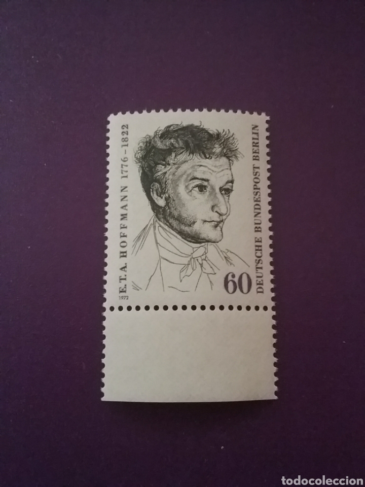 Timbres: Sello Alemania, Berlin nuevo/1972/CLaniv/nacimiento/cantante/escritor/pintor/artista/famoso/Hoffmann