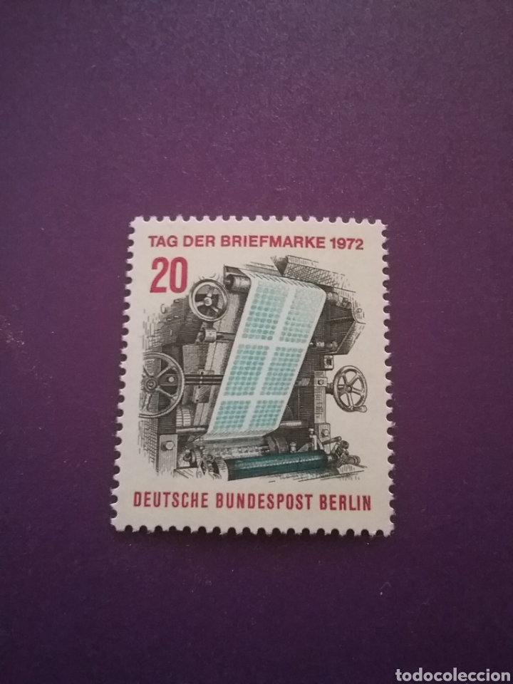 Selos: Sello Alemania, Berlin nuevo/1972/dia/sello/imprenta/arte/artesania/pliego/texto/maquina/inventos