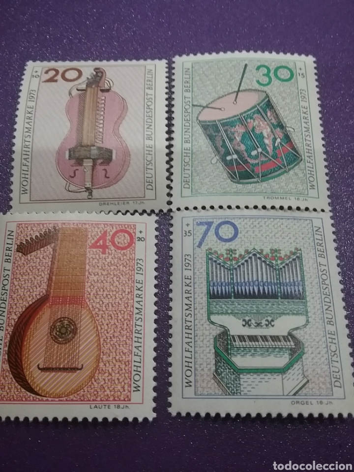 Selos: Sello Alemania, Berlin nuevo/1973/Laniv/radio/television/inventos/comunicacion/camara/emisora/micro