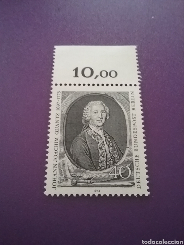 Selos: Sello Alemania, Berlin nuevo/1973/2cent/muerte/compositor/flautista/arte/artista/famoso/J.JQuantz/re