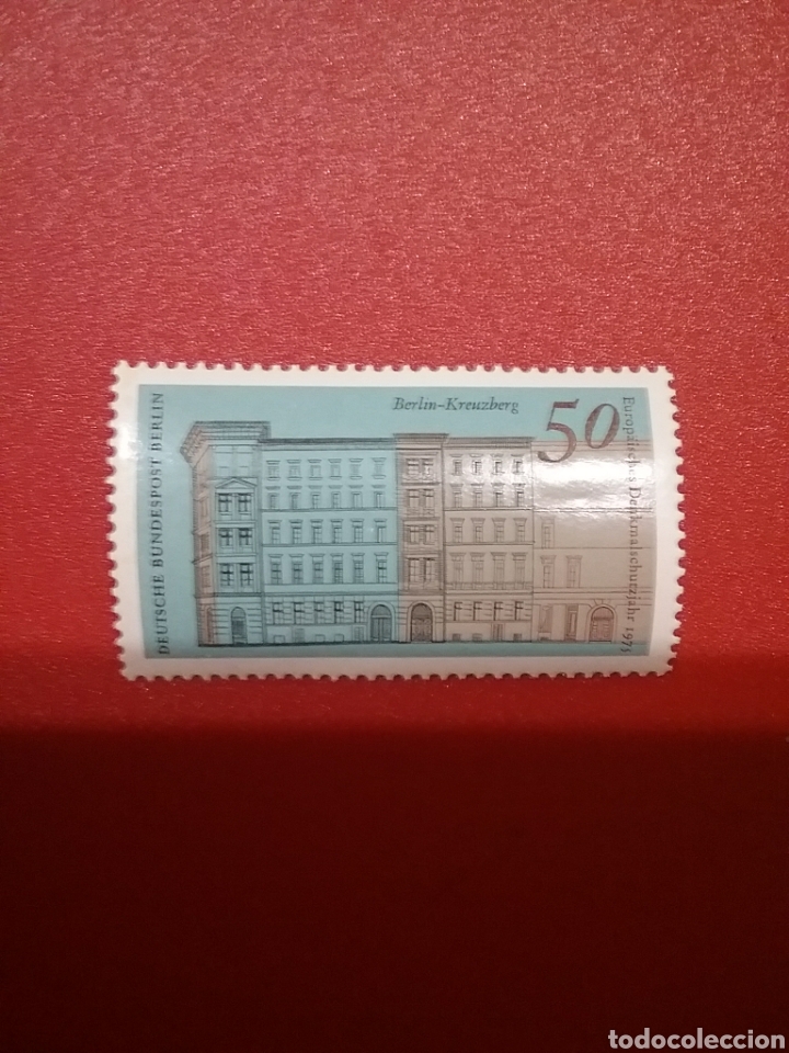 Stamps: Sello Alemania, Berlin nuevo/1975/a&ntilde;o/europeo/proteccion/edificios/arte/arquitectura/construccion/