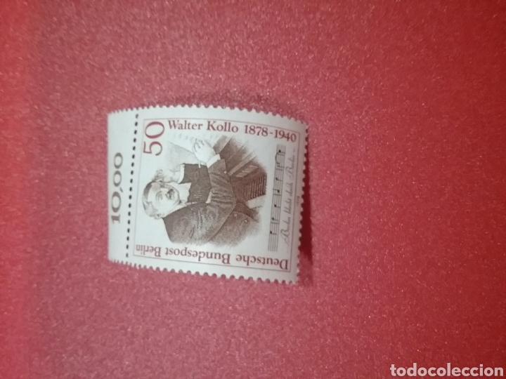 Stamps: Sello Alemania, Berlin nueva/1978/Cent/nacimiento/compositor/arte/artista/musica/Walter/Kollo/famoso