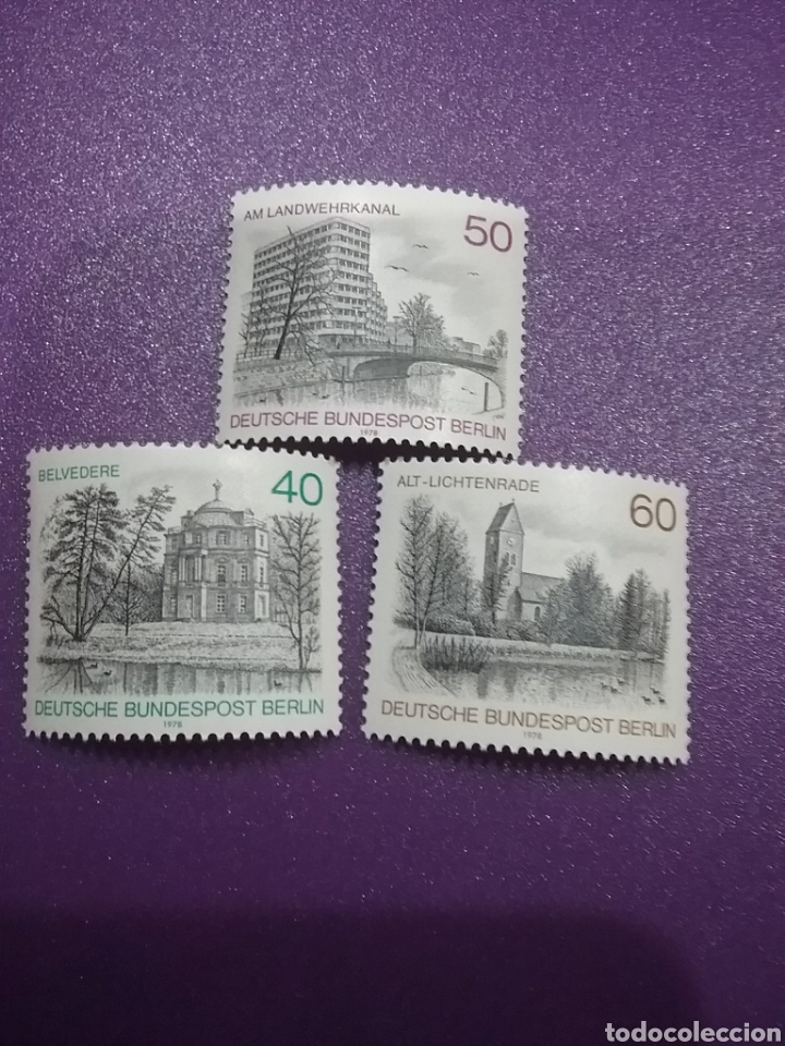 Selos: Sello Alemania, Berlin nuevo 1978. Aspectos. Paisajes. Puente Arte Arquitectura. Naturaleza. Arbol.