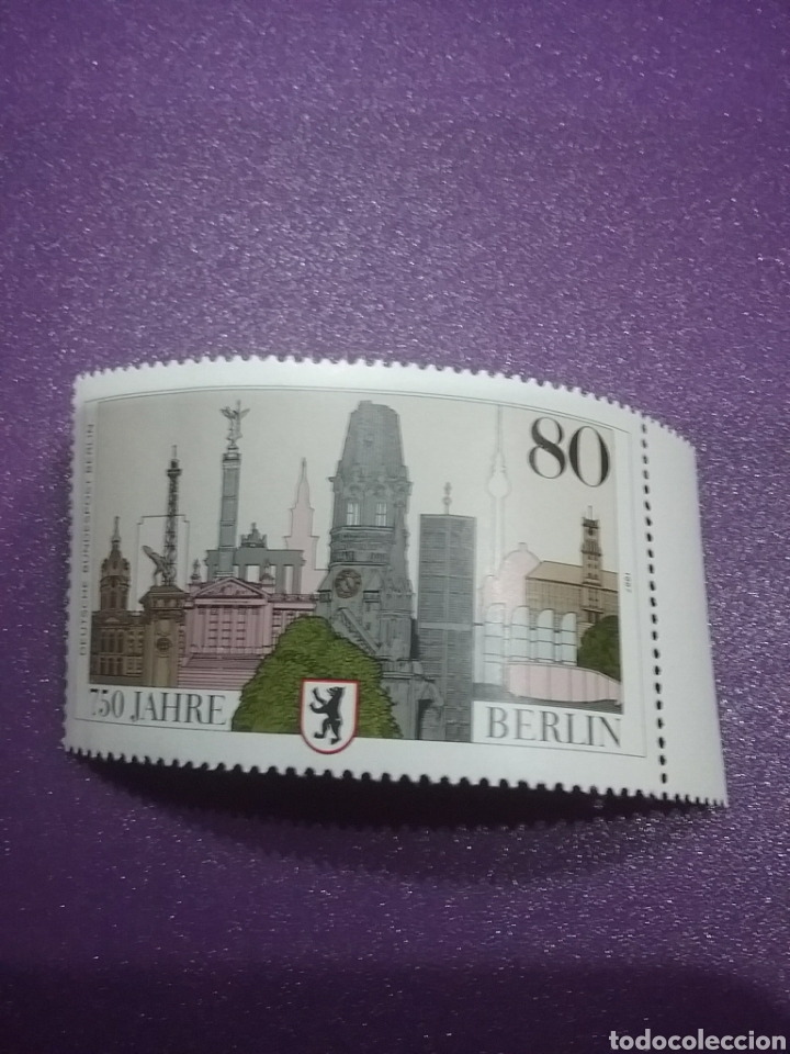 Sellos: Sello Alemania, Berlin nuevo/1987/750Aniv/fundacion/Berlin/monumento/arquitectura/edificios/ciudad/t