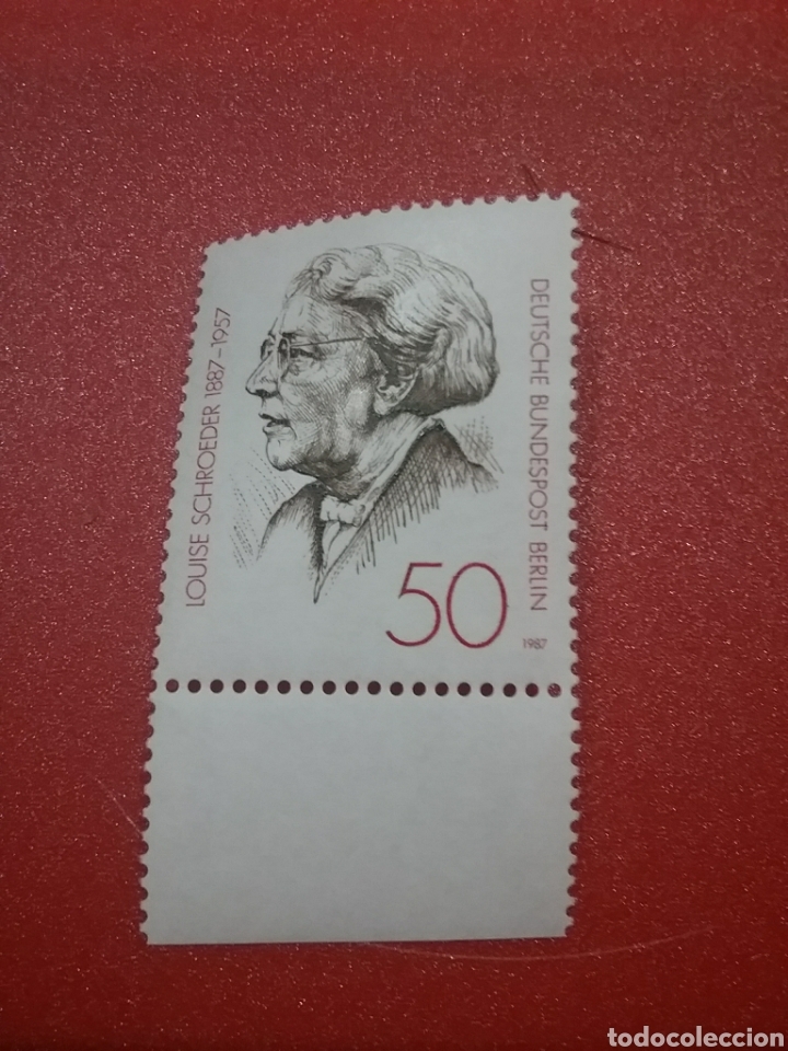 Sellos: Sello Alemania, Berlin nuevo/1987/cent/nacimiento/politica/mujer/famosa/Louise/retarto/historia/