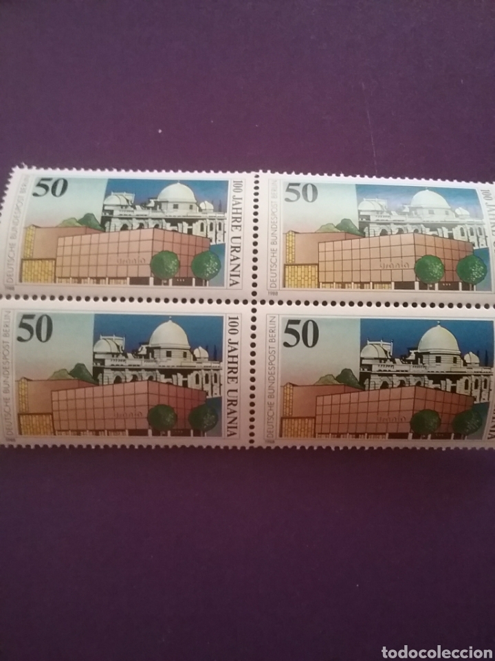 Sellos: Sello Alemania, Berlin nuevo/1988/centenario/instituto/observatorio/astronomico/Urania/arquitectura/