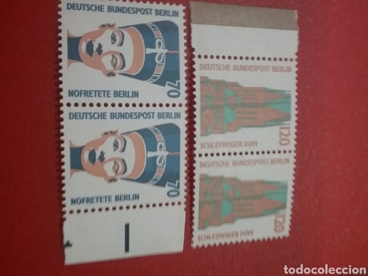 Sellos: Sello Alemania, Berlin nuevo/1988/busto/Nefertiti/escultura/arte/artistas/catedral/arquitectura/igle