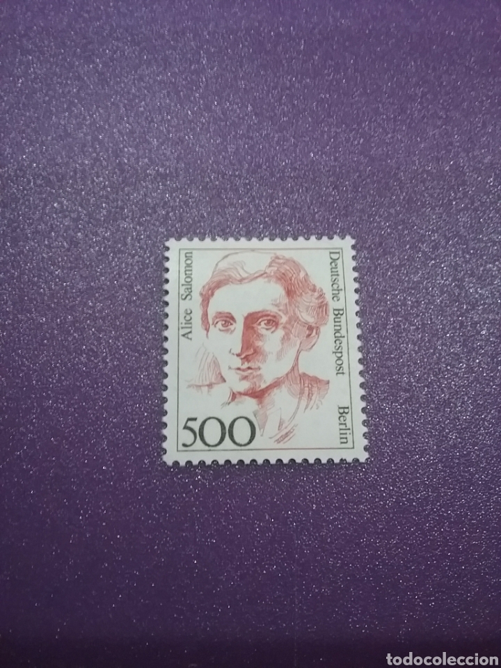 Sellos: Sello Alemania, Berlin nuevo/1989/mujeres/famosas/docente/profesora/Alice/Salomon/retrato/