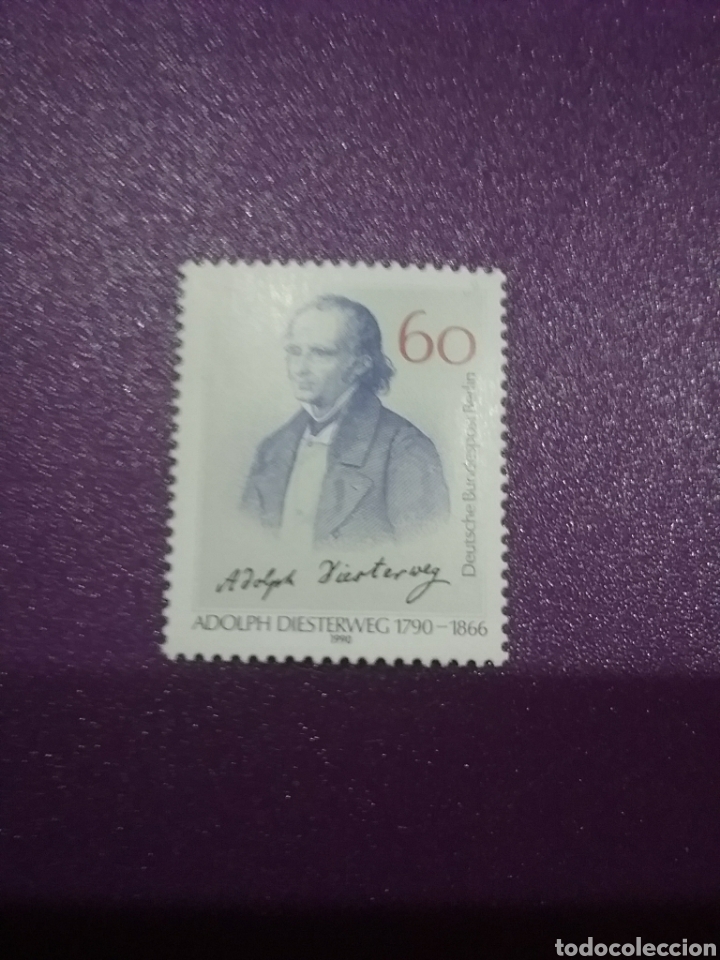 Sellos: Sello Alemania, Berlin nuevo/1990/2Cent/nacimiento/educador/docente/profesor/arte/cultura/A/Diester/