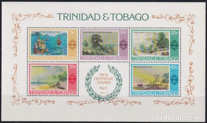 Sellos: F-EX23154 TRINIDAD & TOBAGO MNH 1976 SHEET ART ARTE PAINTING SHIP COLUMBUS.