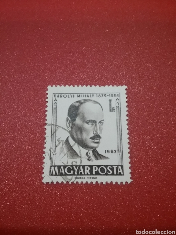 Briefmarken: Sello Hungr&iacute;a (Magyar P) mtdo/1962/Mihaly/Karolyi/ministro/politico/lideres/celebridades/retrato