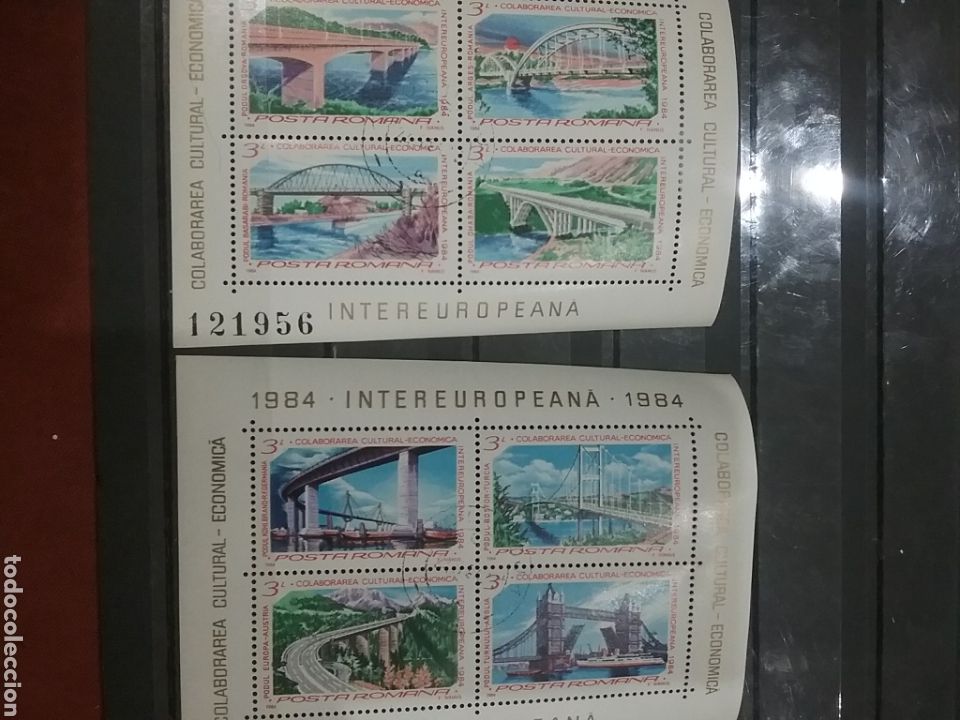 Briefmarken: HB(2) Rumania (P. Romana) nuevo/1984/intereuropeana/arte/arquitectura/puentes/construcciones/rios/na