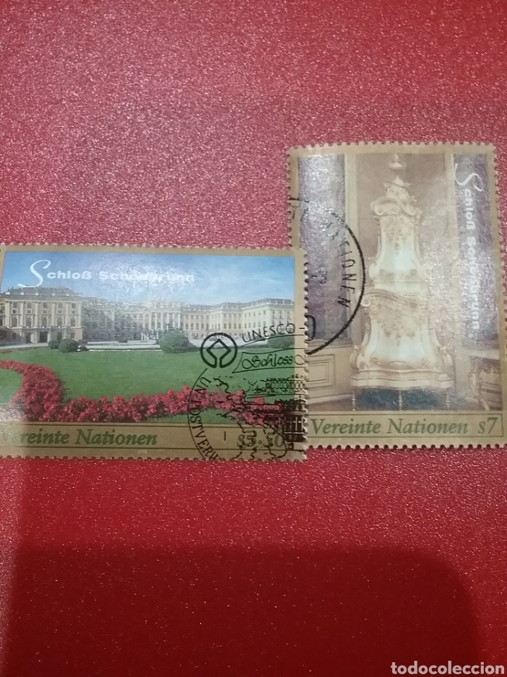 Selos: Sello Naciones Unidas (Viena) mtdo/1998/UNESCO/palacio/jardines/naturaleza/flora/muebles/tesoro/arqu