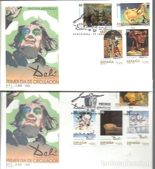 Sellos: FDC 1994 ESPA&Ntilde;A DALI - Foto 1