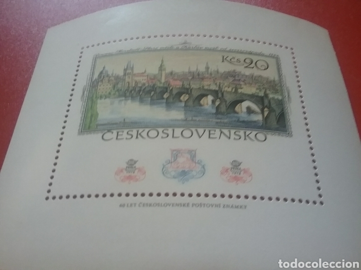 Selos: HB Checoslovaquia nueva/1978/exp/filatelia/intern/Praga,78/arte/pintura/Vicenc/Morstad/puente/ciuada