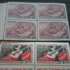 Sellos: SELLO CHILE NUEVO(S2/3V). 1972. AÑO TURISMO AMERICA. PESCADO, PECES,, FAUNA. GUITARRA. CERAMICA. Lote 363762370