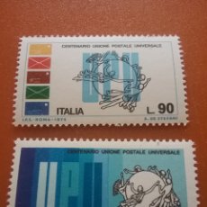 Sellos: SELLO ITALIA NUEVO.1974. 100ANIV UNION POSTAL UNIVERSAL. U.P.U. DIOSAS. GLOBO TERRAQUEO.. Lote 366227651