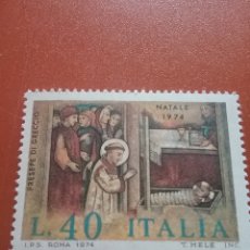 Sellos: SELLO ITALIA NUEVO.1974. NAVIDAD. RELIGIÓN. PESEBRE. CRECIÓ, ARTE, PINTURA, CUADRO.. Lote 366234011