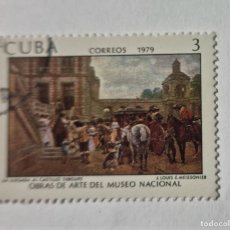 Sellos: SELLO USADO CUBA 1979 -OBRA DE ARTE DEL MUSEO NACIONAL. Lote 378928814