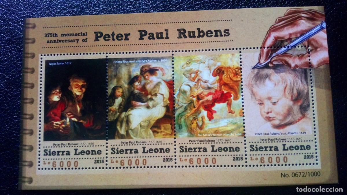 Sellos: RUBENS, HB CON CUADROS DEL PINTOR. - Foto 1