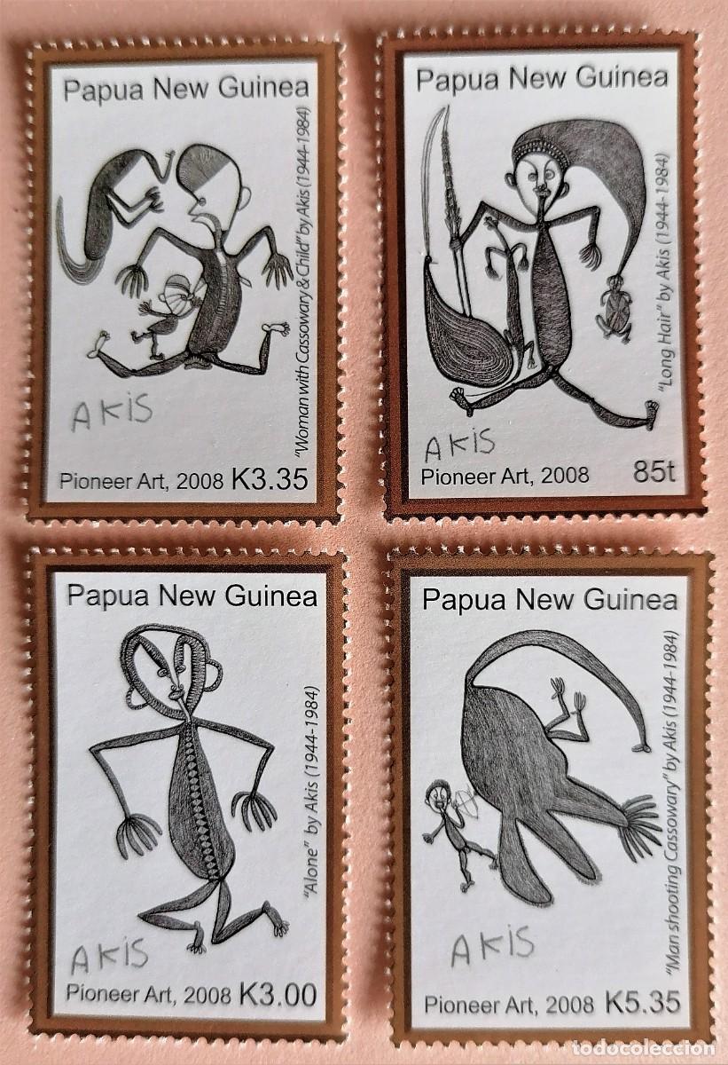 Sellos: PAPUA 2008 - PINTURA - AKIS - Foto 1