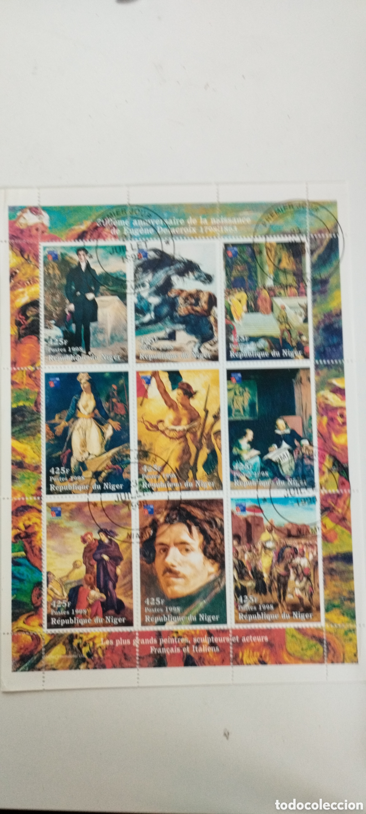 Sellos: Sellos N&iacute;ger Delacroix - Foto 1