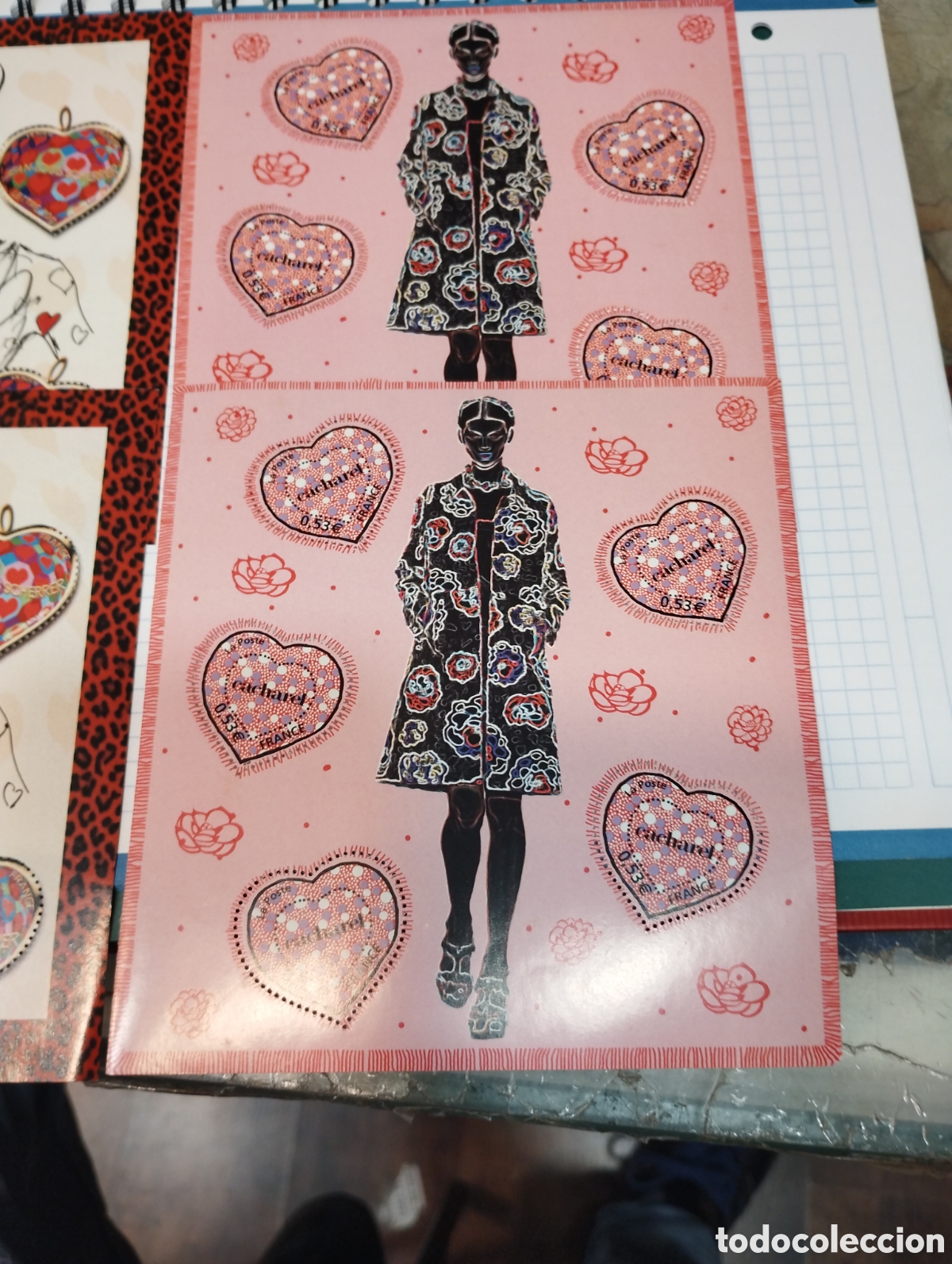 Sellos: 4 hojas nuevas de Francia tema moda - Foto 3