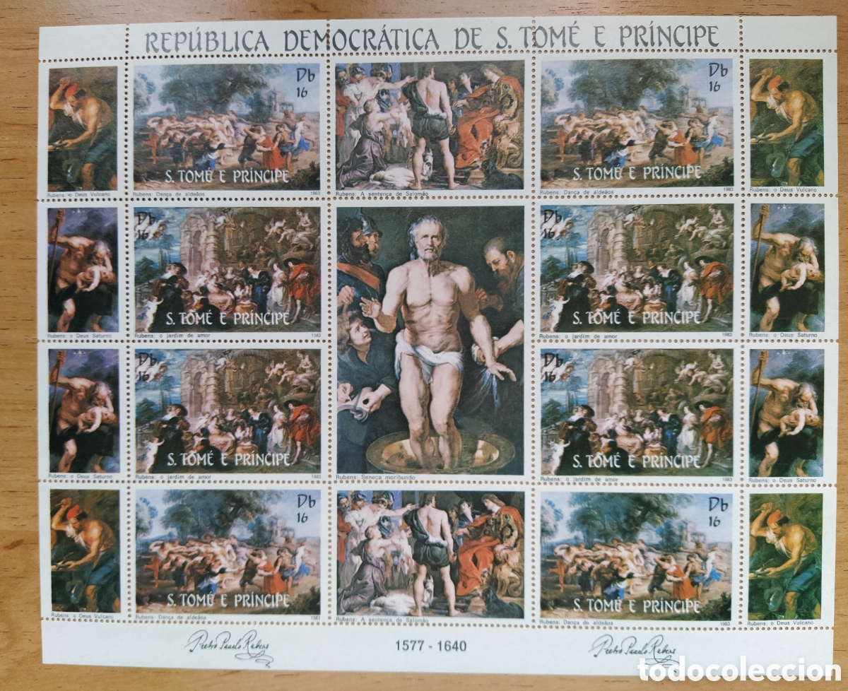 Sellos: Hoja bloque pintura Rubens - Foto 1