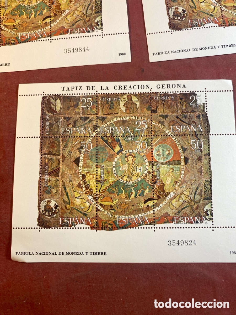 Sellos: TAPIZ DE LA CREACI&Oacute;N GERONA - Foto 2