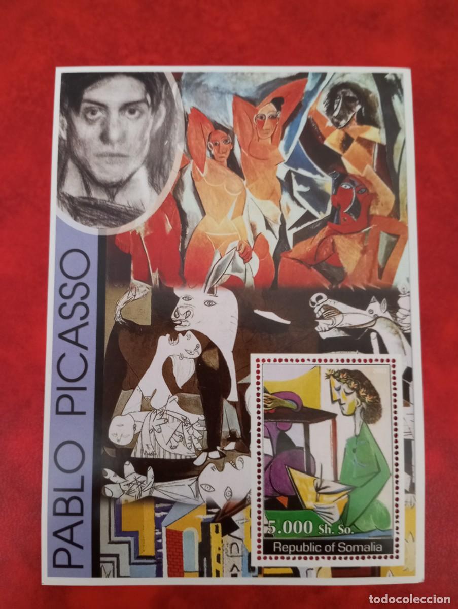 Sellos: CUADRO DE PABLO PICASSO, HB DE SOMALIA - Foto 1