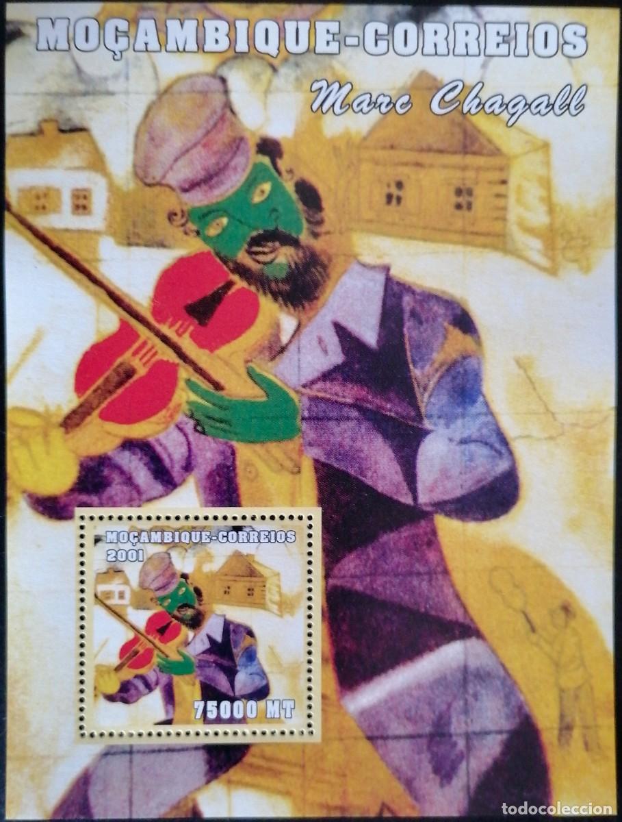 Sellos: MOZAMBIQUE 2001 - HB M. CHAGALL . - Foto 1