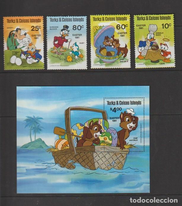 Sellos: Turks & Caicos 1981 - Disney Easter mnh** - Foto 1
