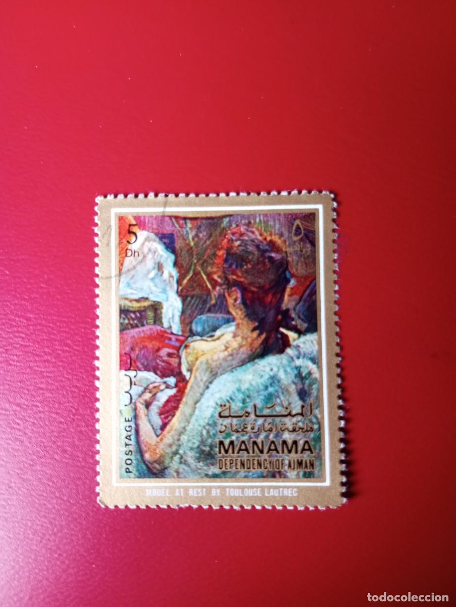 Sellos: CUADRO DE TOULOUSE LAUTREC, MODELO - Foto 1