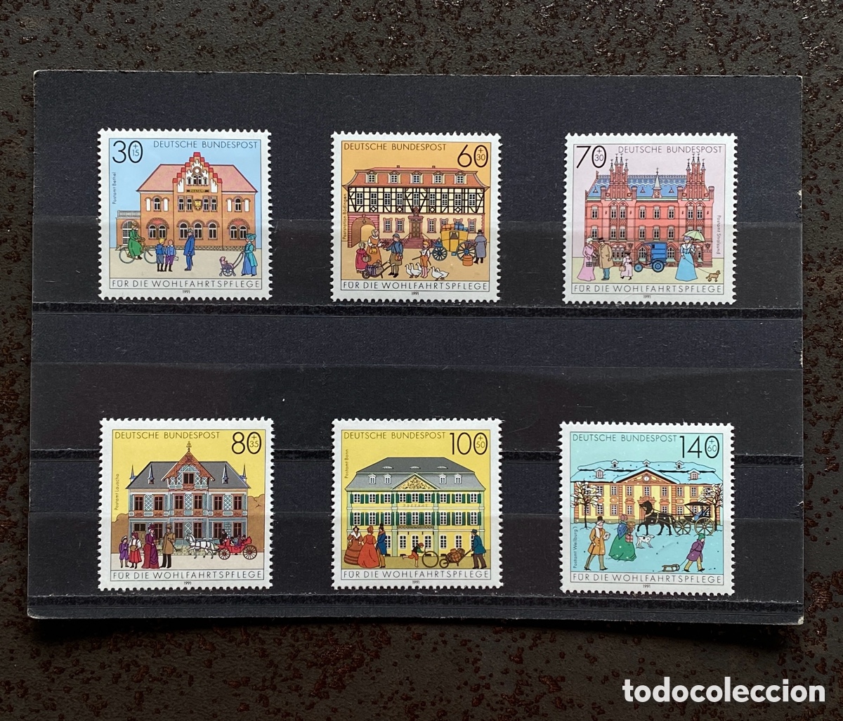 Sellos: Sellos, nuevo, de Alemania 1991 Yvert 1395/400 Edificios - Foto 1