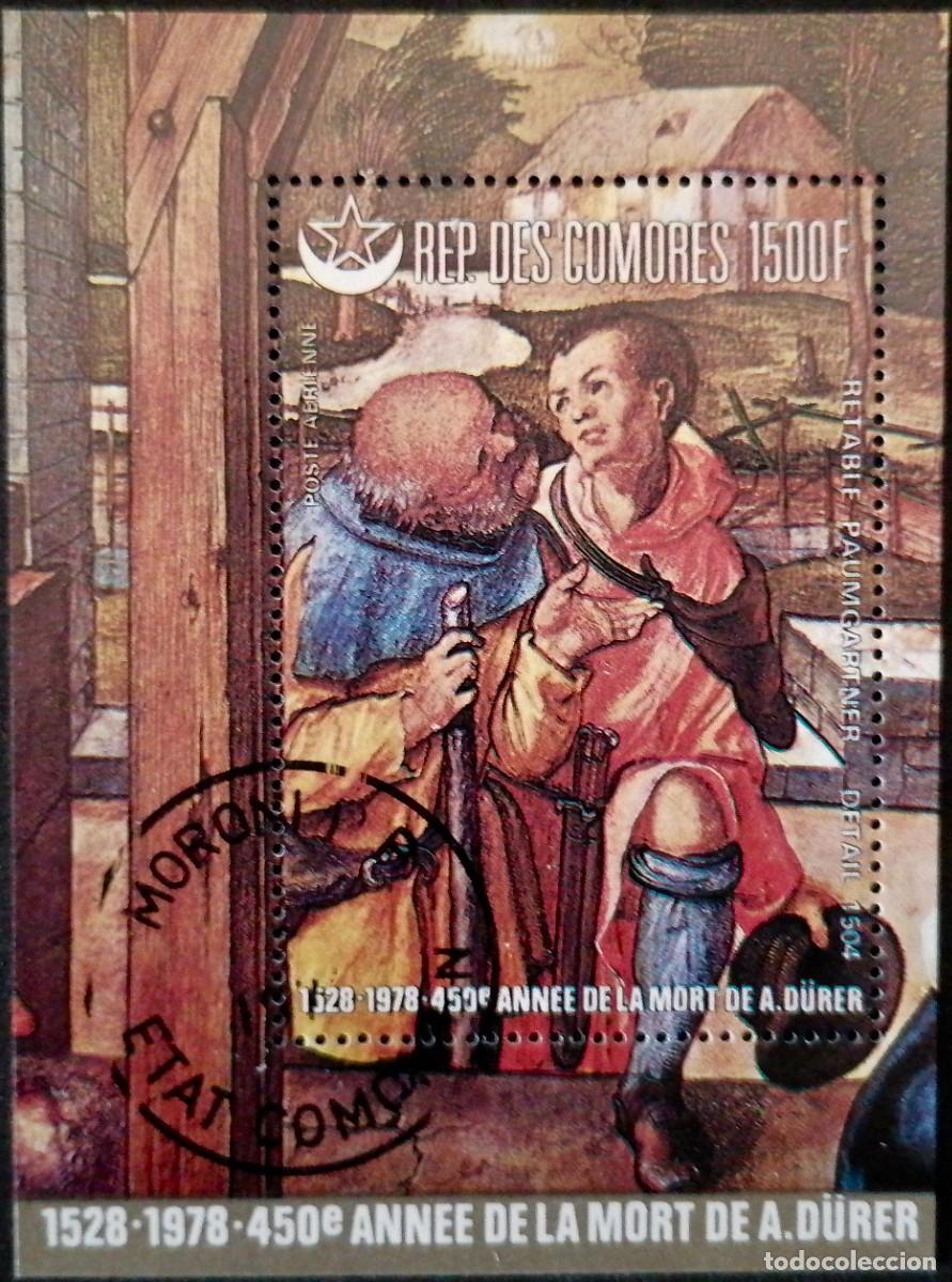Sellos: COMORAS 1978 - HB A. DURERO / RETABLO . - Foto 1