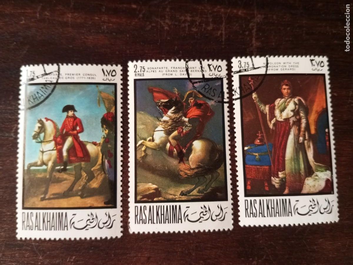 Sellos: CUADROS DE NAPOLE&Oacute;N, GERARDI, GROS, DAVID - Foto 1