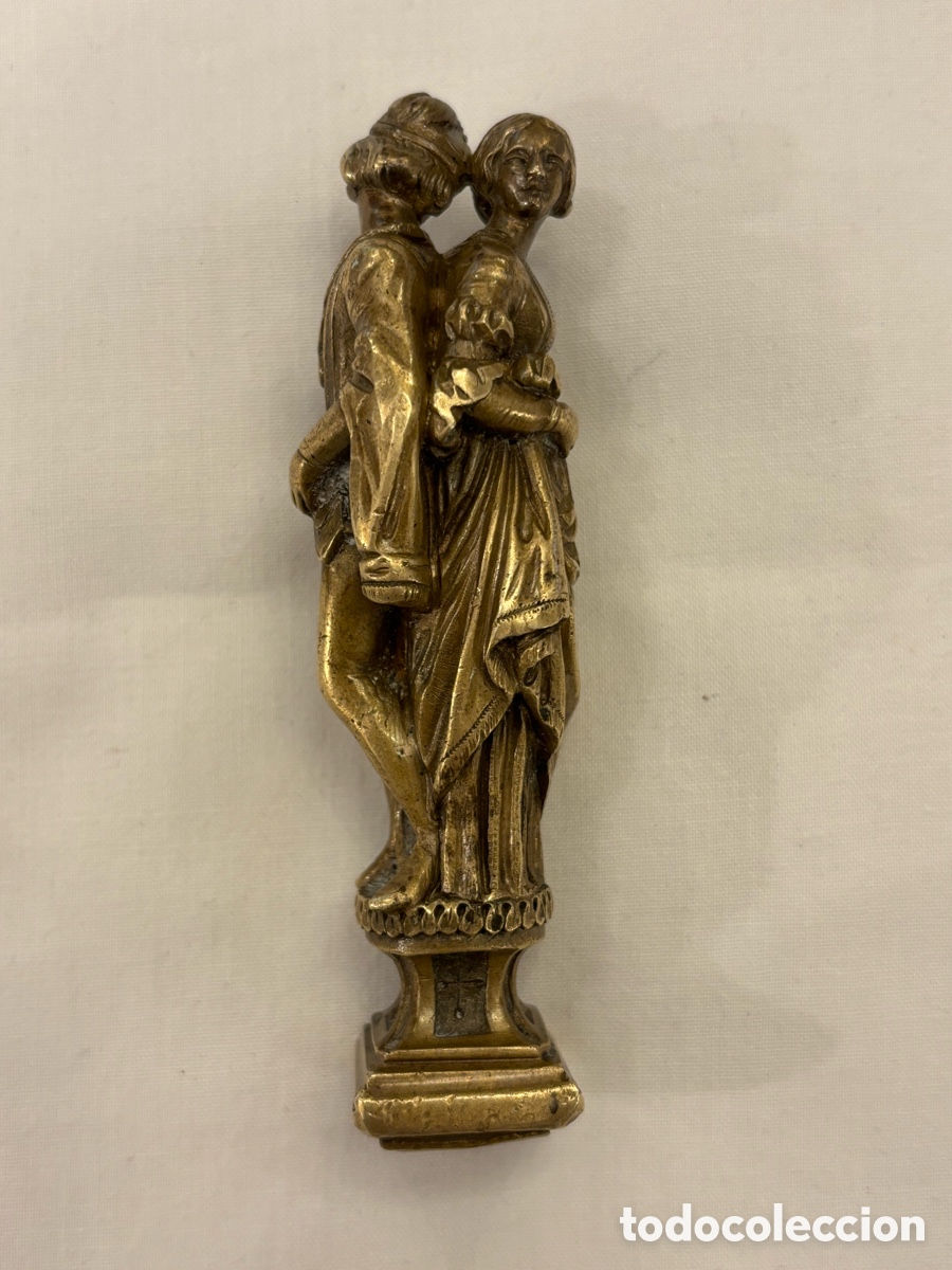 Sellos: Lacre de bronce cincelado a mano. - Foto 5