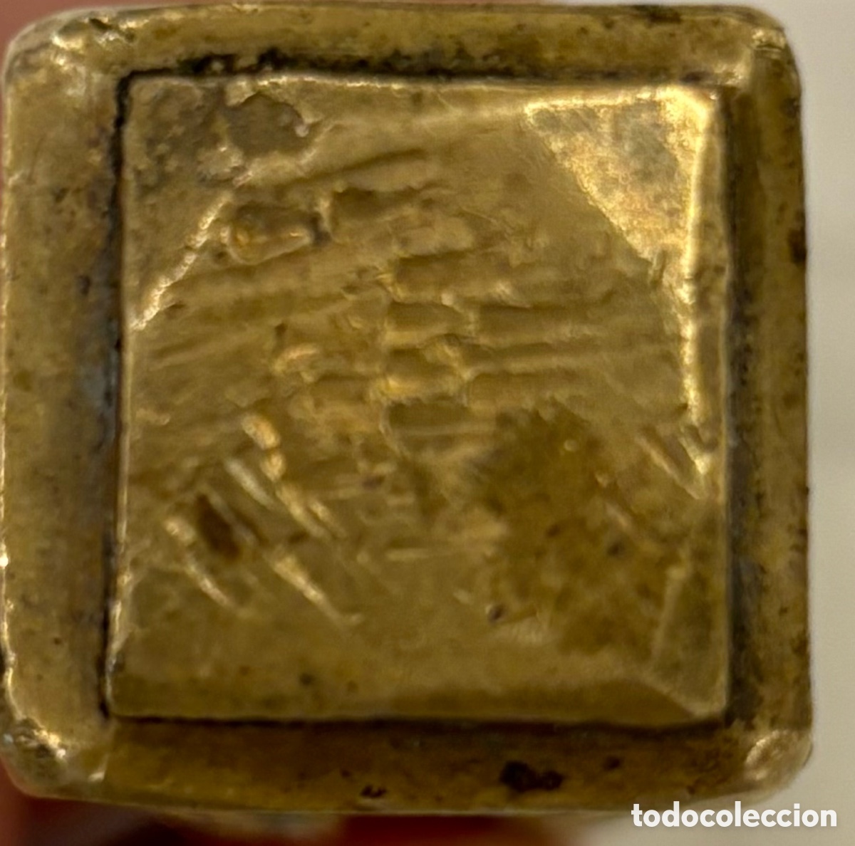 Sellos: Lacre de bronce cincelado a mano. - Foto 9