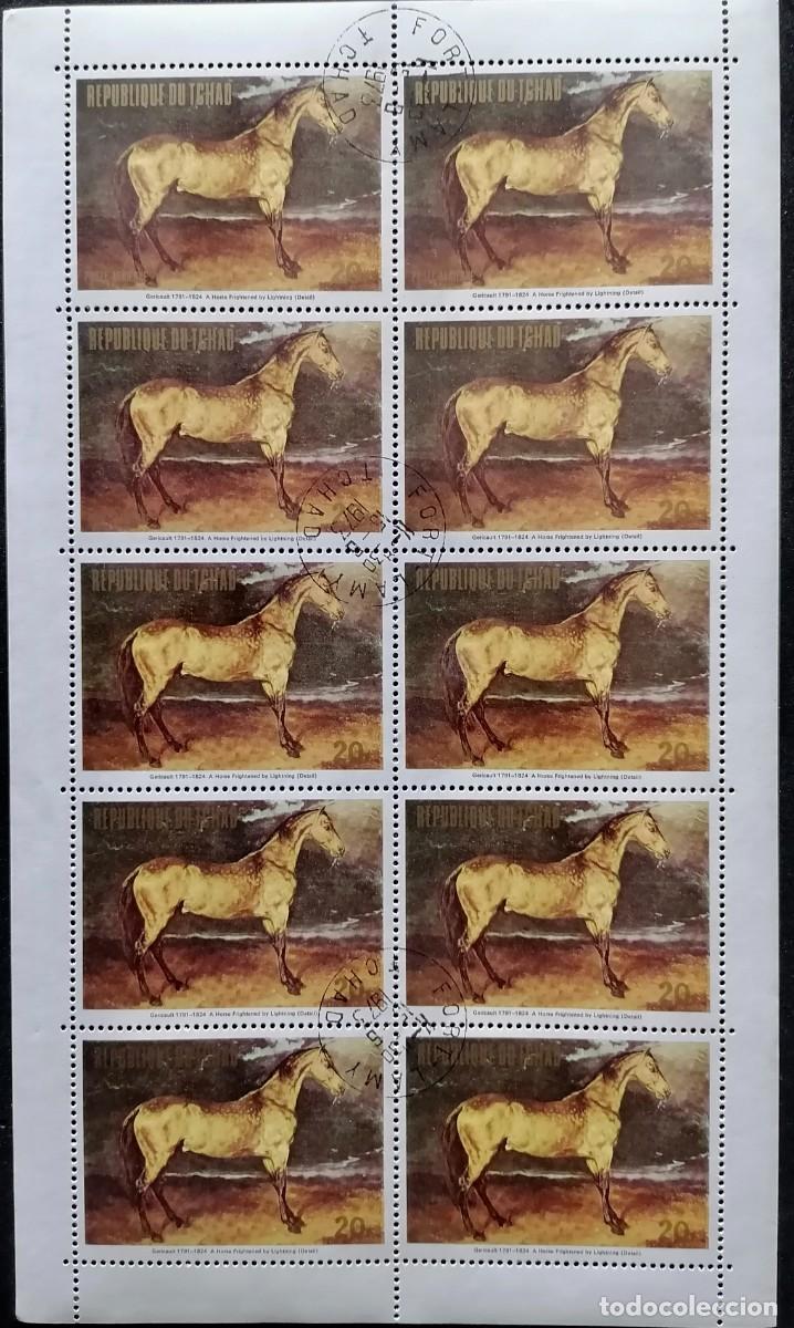 Sellos: CHAD 1973 - HB CABALLO ASUSTADO ... . - Foto 1