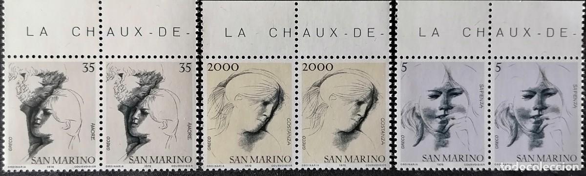 Sellos: SAN MARINO 1978 - DIBUJOS EMILIO GRECO .