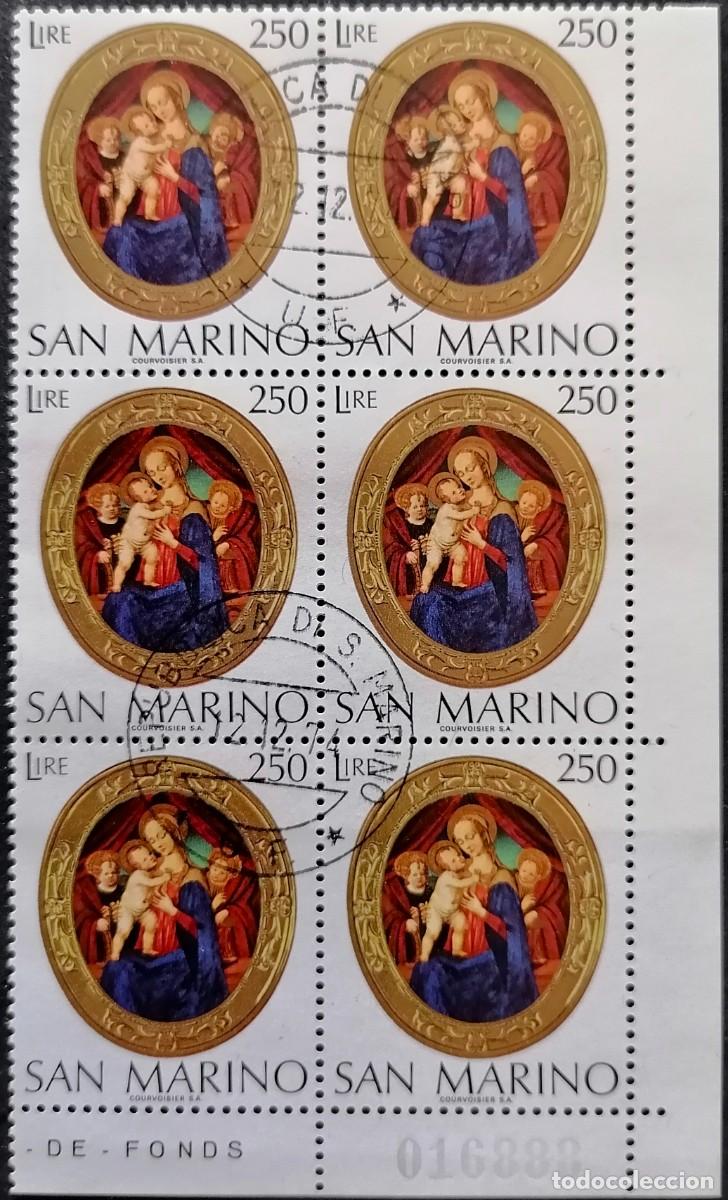Sellos: SAN MARINO 1974 - MADONNA .